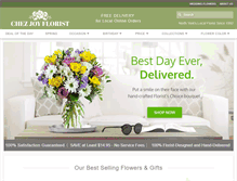 Tablet Screenshot of chezjoyflorist.ca